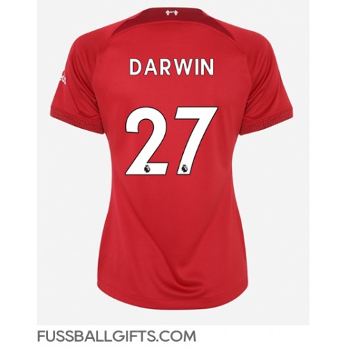 Liverpool Darwin Nunez #27 Fußballbekleidung Heimtrikot Damen 2022-23 Kurzarm